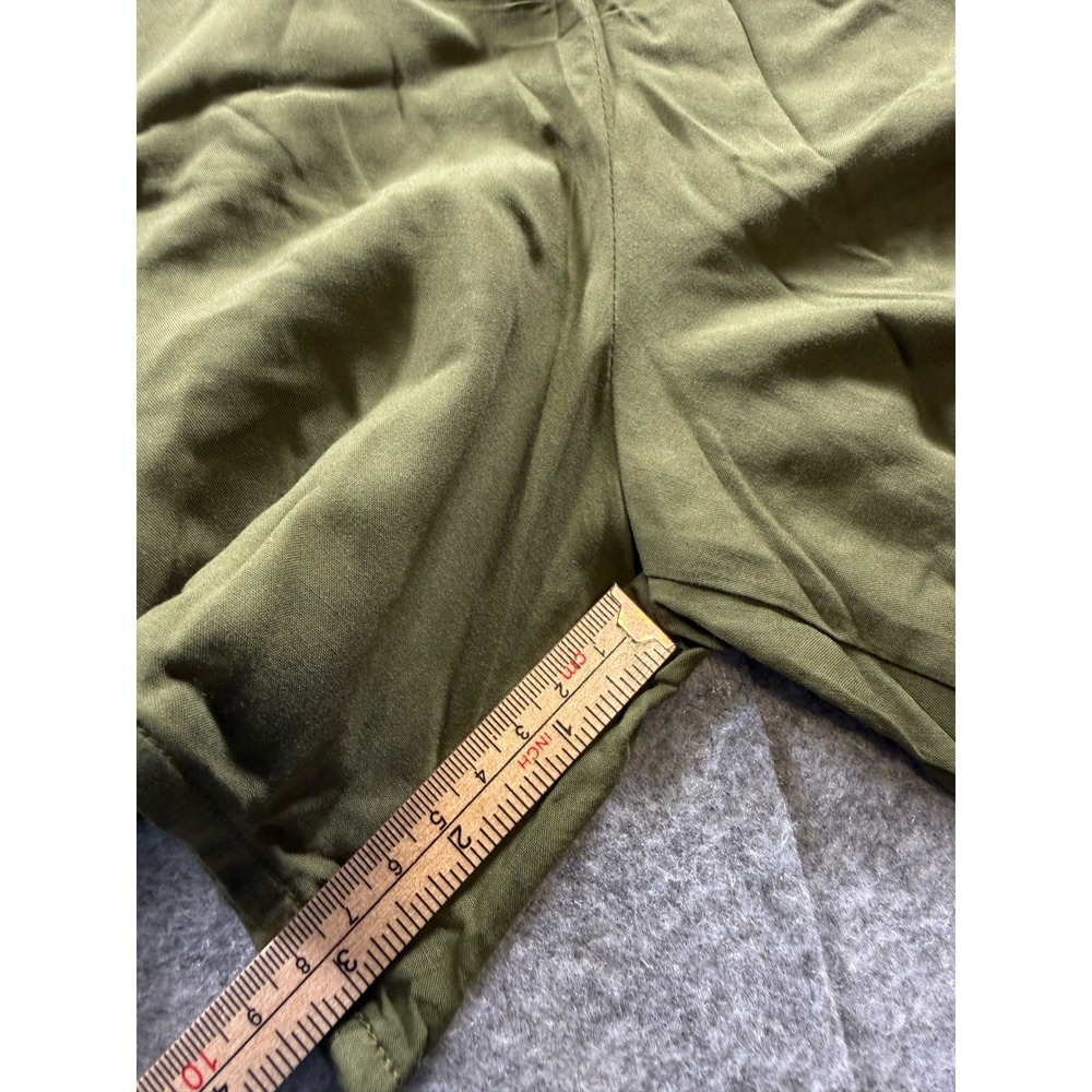 Buenos Ninos Romper Womens XXL Olive Green Smocked Waist Adjustable Straps NEW - Picture 10 of 14